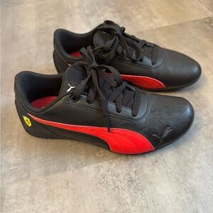 Puma / Ferrari Black and Red Athletic Shoes